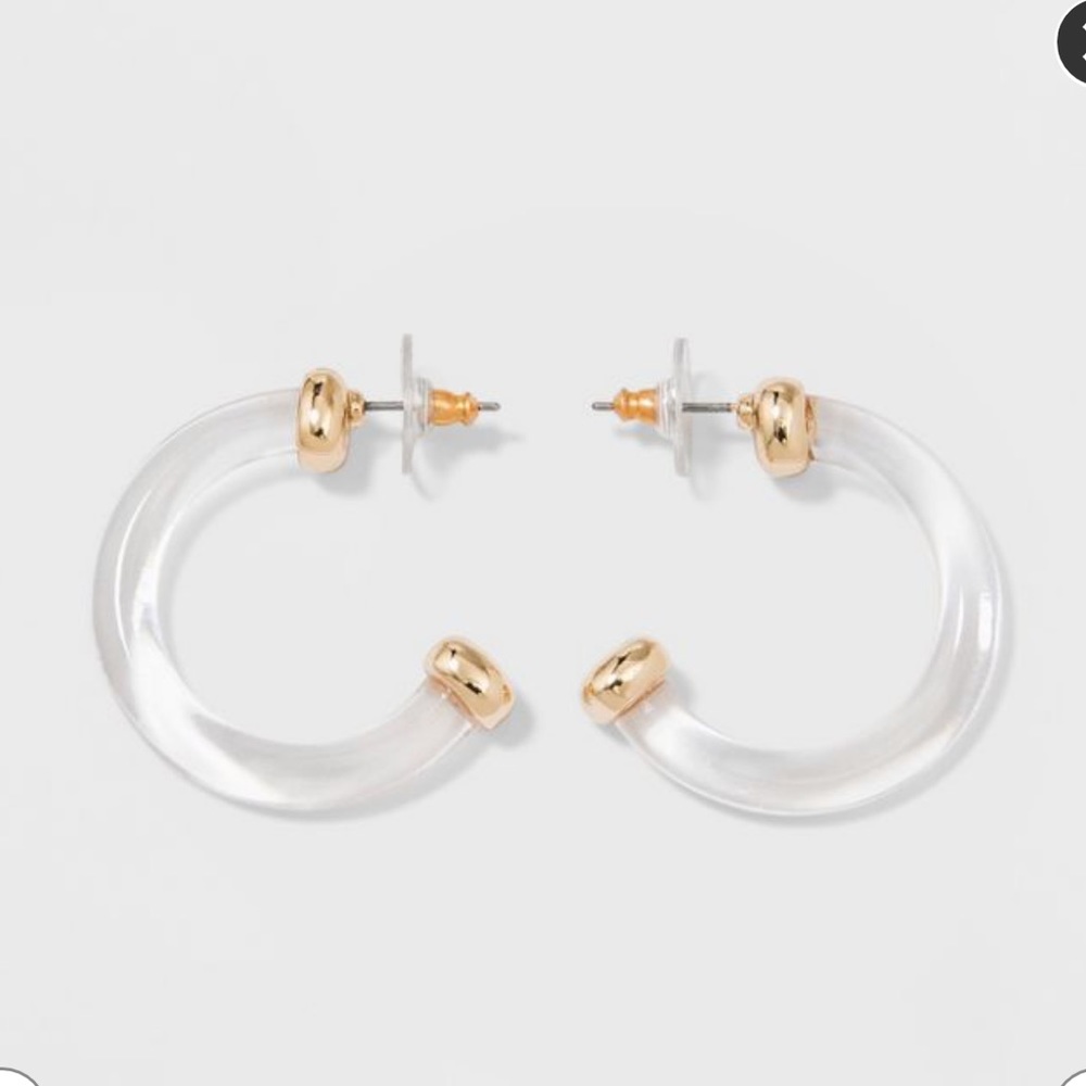 Bauble bar lucite earrings
